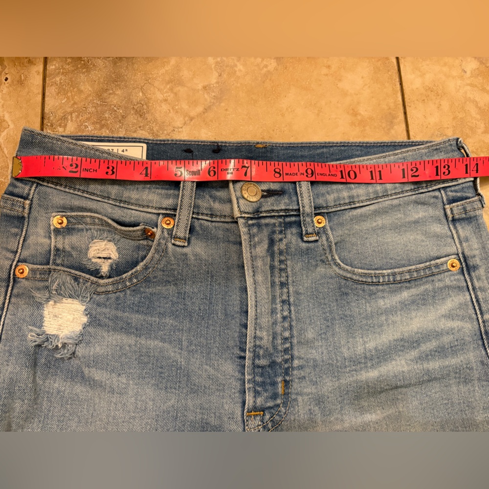 NWOT GAP High Rise Distressed Cigarette Jeans Secret Smoothing Pockets Womens 27 - Picture 13 of 14